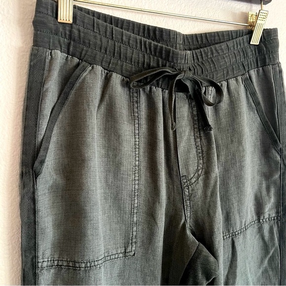 Splendid Lakeside Jogger, lyocell/linen blend, moss green, size S - Picture 5 of 14